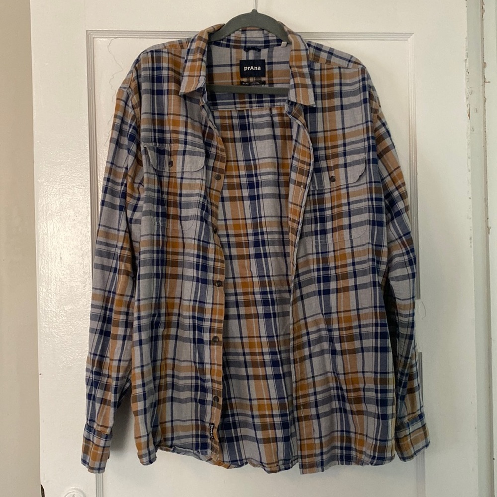 Prana lightweight button down shirt, XL